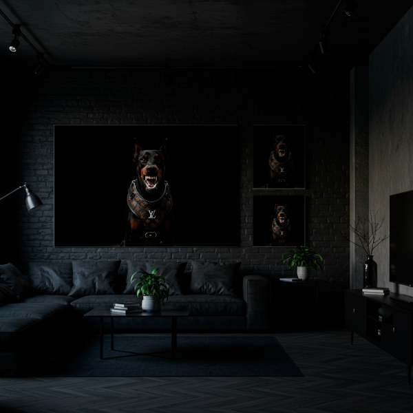 Cuadro Impreso Doberman LV - Imagen 2