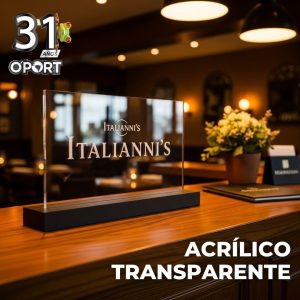Acrílico transparente