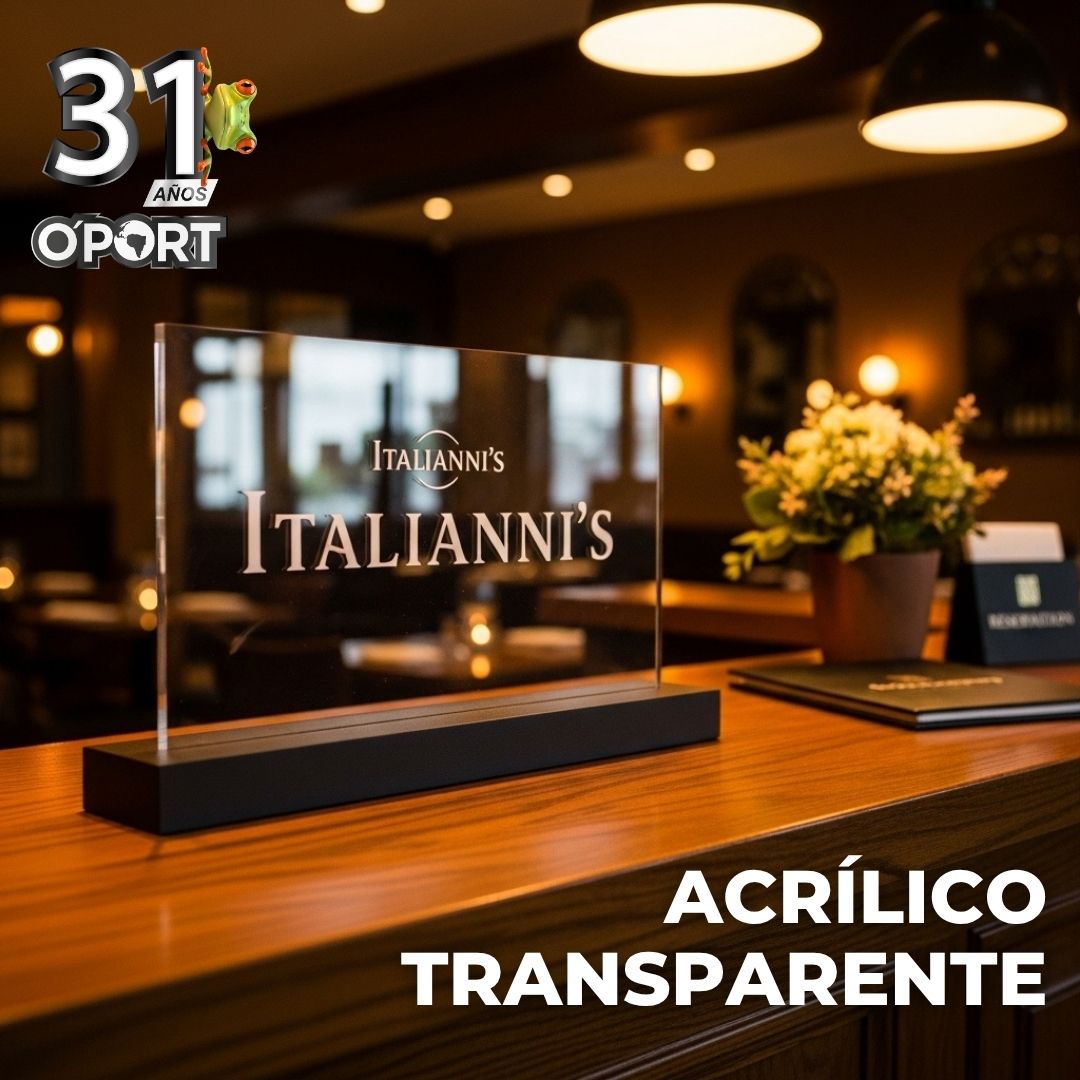 Acrílico transparente