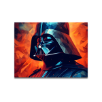 Cuadro Impreso Darth Vader Geométrico