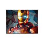 Cuadro Impreso Iron Man Geométrico