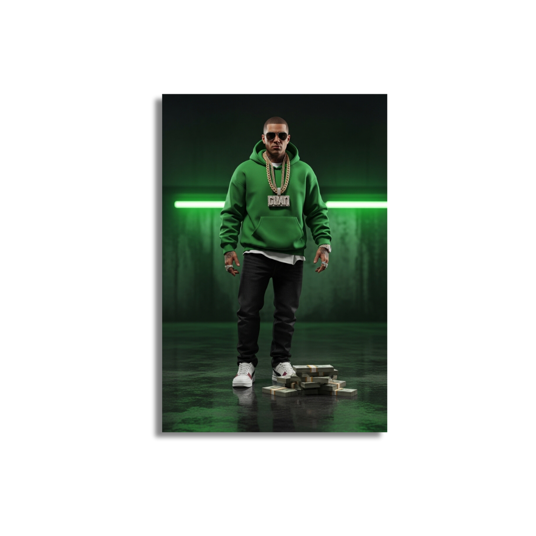 Cuadro Impreso El Boss Verde - Imagen 2