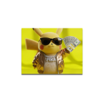 Cuadro Impreso Pikachu Millonario