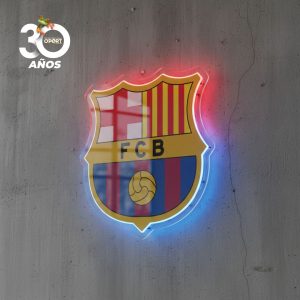 Logo FC Barcelona en Acrílico con Luz Neón LED Bicolor