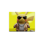 Cuadro Impreso Pikachu Gold