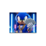 Cuadro Impreso Sonic Blue Drip