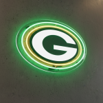 Acrílico Neón LED Green Bay Packers – Edición Lambeau Glow