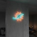 Acrílico Neón LED Miami Dolphins – Edición Premium