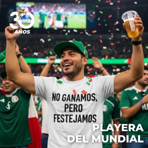 Playera Mundial, “NO GANAMOS, PERO FESTEJAMOS”