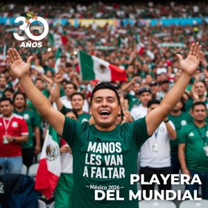 Playera Mundial, “MANOS LES VAN A FALTAR”