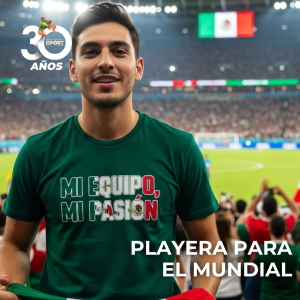 Playera Mundial, "MI EQUIPO, MI PASIÓN"