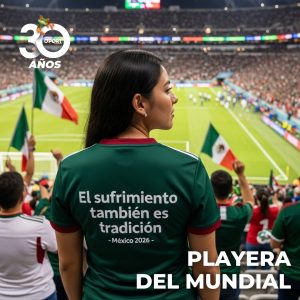 Playera Mundial, “El sufrimiento también es tradición”