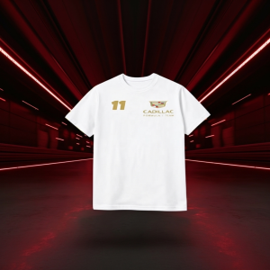 Playera Cadillac F1 White Gold 11 – Minimal Edition