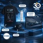 INCLUYE: 1 PLAYERA, UN TERMO, UNA GORRA Y UN CUADRO