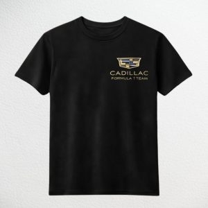 Playera Cadillac Formula 1 Team Negra – Gold Logo Edition