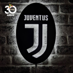 Logo Juventus FC en Acrílico con Luz Neón LED Blanca