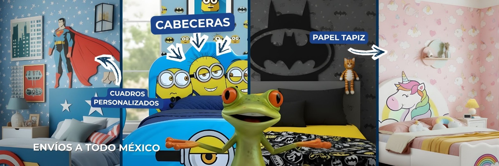 Cabeceras y tapiz personalizado